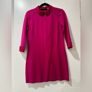 Ted baker crystallized collared mini dress